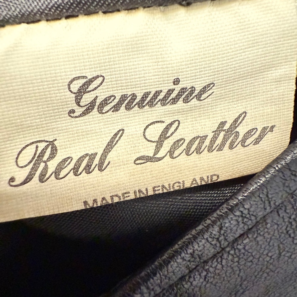 Real Leather Black Vest ( measurements posted - Picture 10 of 10